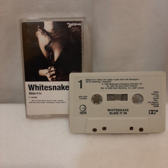 Whitesnake Slide It In Cassette Tape 1984 Metal Heavy Metal RCA Records READ - Picture 1 of 12
